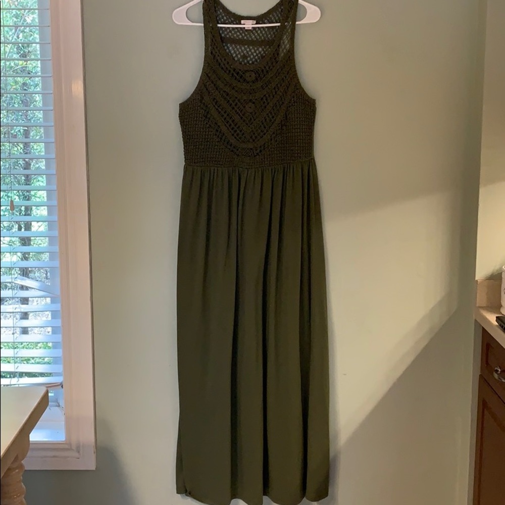 Hunter Green Maxi Dress